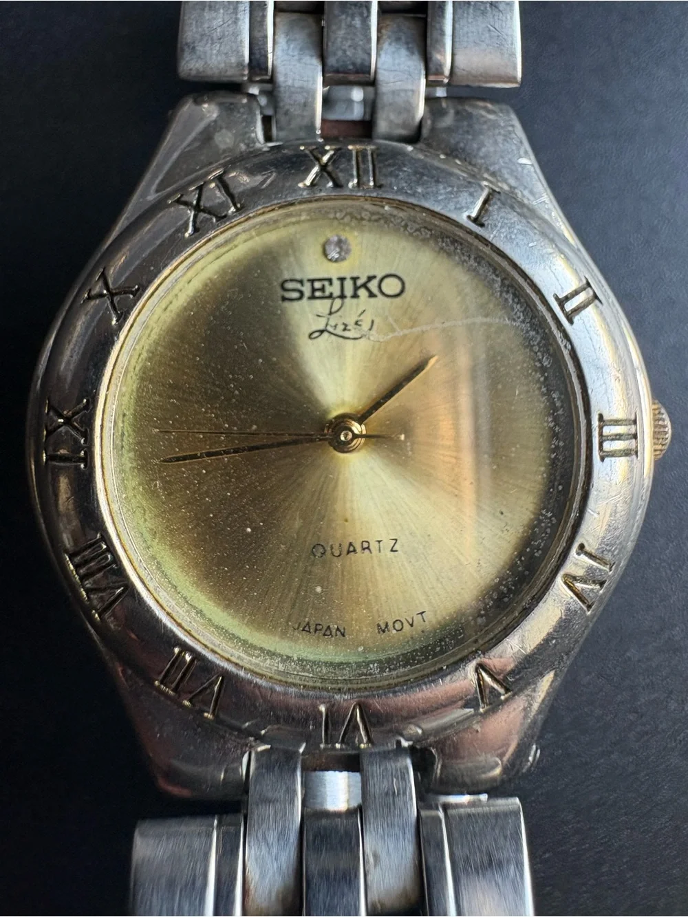 Seiko Men’s Stainless Steel Silver and Gold Two-Tone Wristwatch